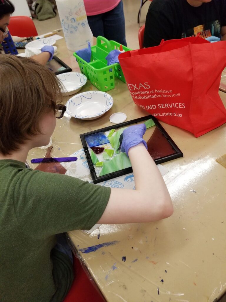 Artwork and artists from the July 2019 — Stained Glass with Rudy Anderson session at Creating With Blind Abandon.
