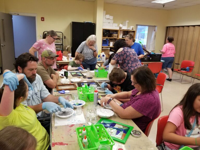 Artwork and artists from the July 2019 — Stained Glass with Rudy Anderson session at Creating With Blind Abandon.