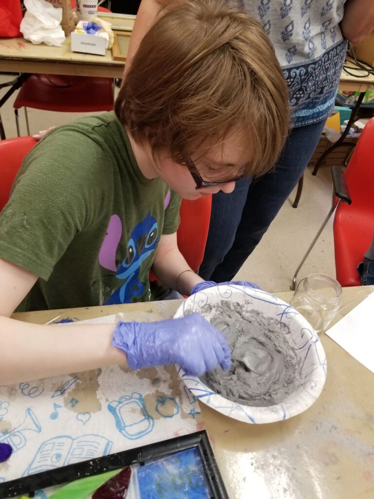 Artwork and artists from the July 2019 — Stained Glass with Rudy Anderson session at Creating With Blind Abandon.