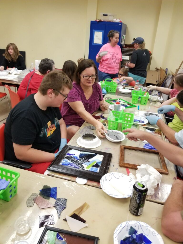Artwork and artists from the July 2019 — Stained Glass with Rudy Anderson session at Creating With Blind Abandon.
