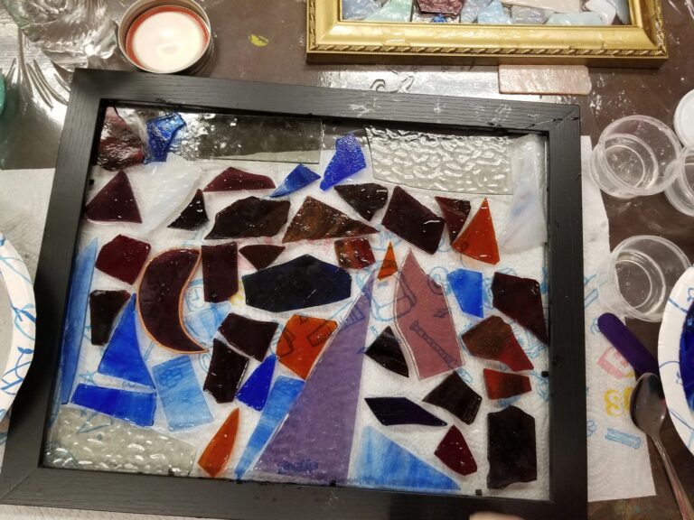 Artwork and artists from the July 2019 — Stained Glass with Rudy Anderson session at Creating With Blind Abandon.