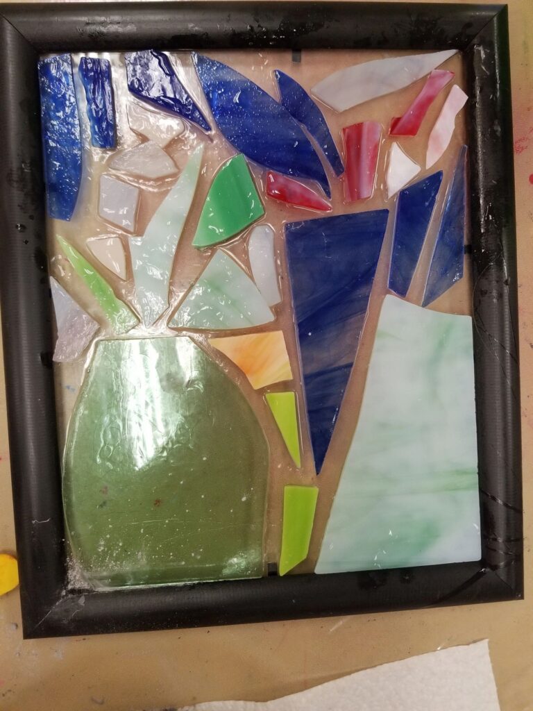 Artwork and artists from the July 2019 — Stained Glass with Rudy Anderson session at Creating With Blind Abandon.