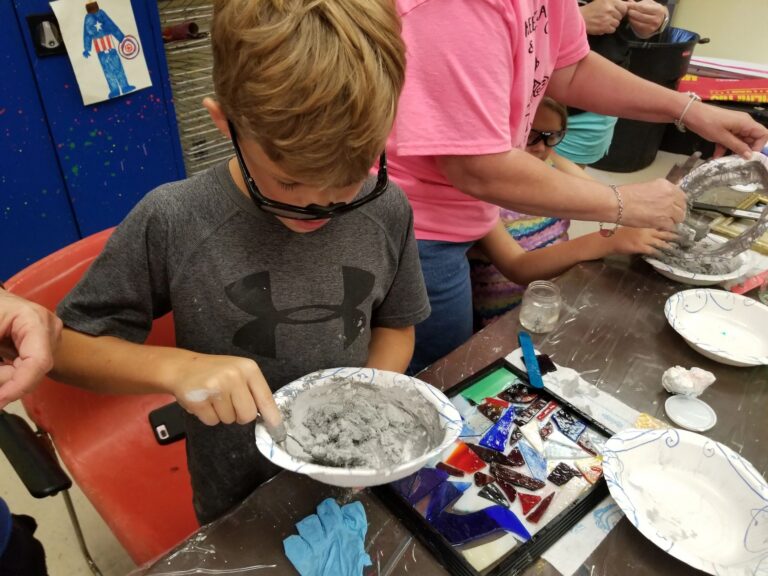 Artwork and artists from the July 2019 — Stained Glass with Rudy Anderson session at Creating With Blind Abandon.