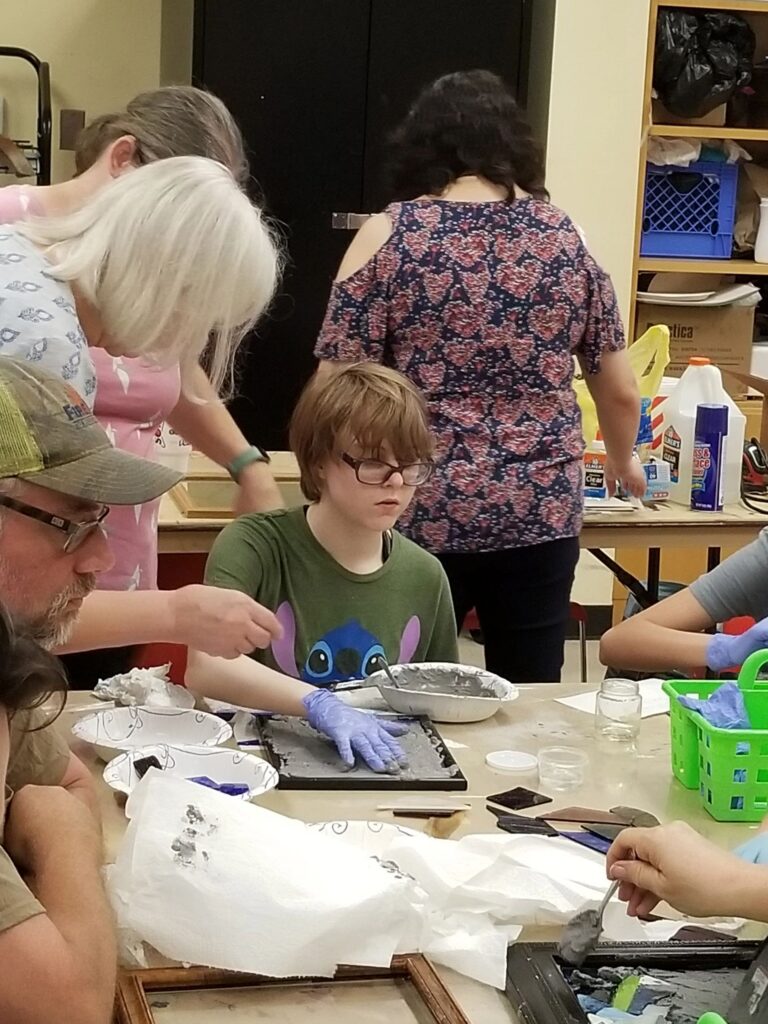 Artwork and artists from the July 2019 — Stained Glass with Rudy Anderson session at Creating With Blind Abandon.