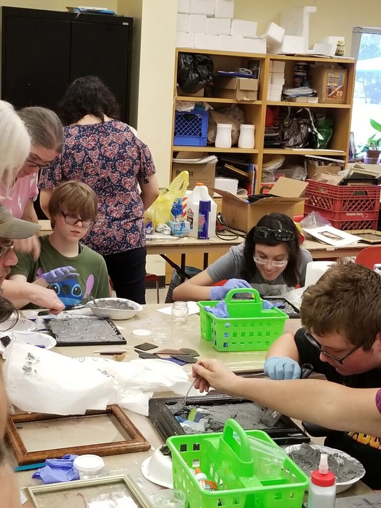Artwork and artists from the July 2019 — Stained Glass with Rudy Anderson session at Creating With Blind Abandon.