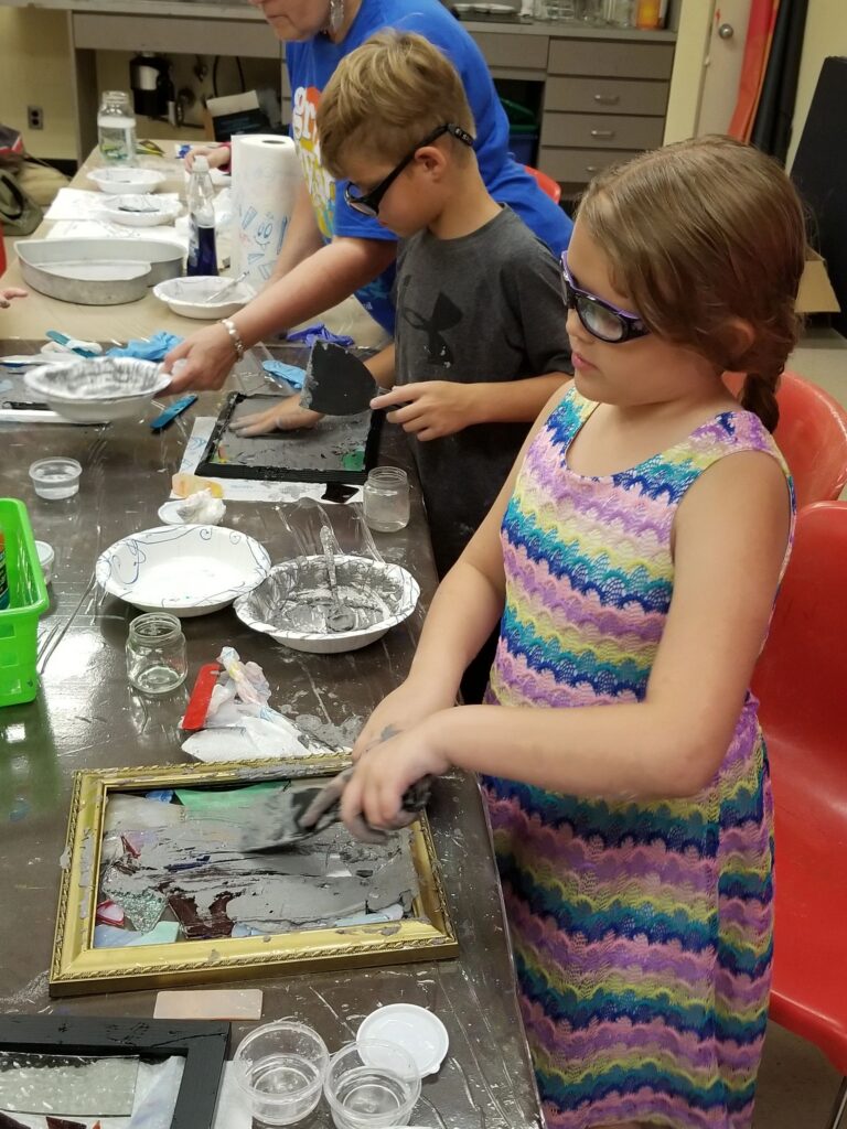 Artwork and artists from the July 2019 — Stained Glass with Rudy Anderson session at Creating With Blind Abandon.