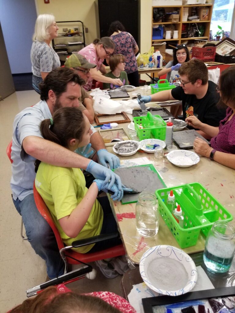 Artwork and artists from the July 2019 — Stained Glass with Rudy Anderson session at Creating With Blind Abandon.
