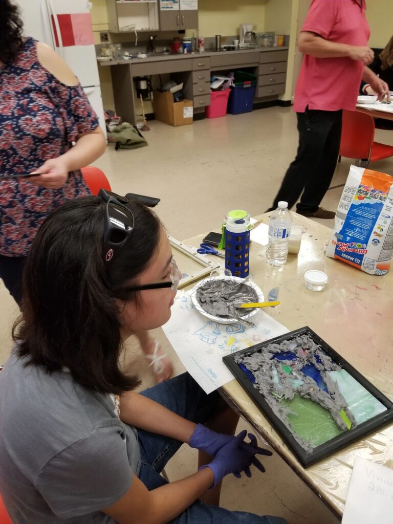 Artwork and artists from the July 2019 — Stained Glass with Rudy Anderson session at Creating With Blind Abandon.