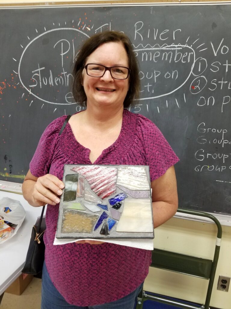 Artwork and artists from the July 2019 — Stained Glass with Rudy Anderson session at Creating With Blind Abandon.