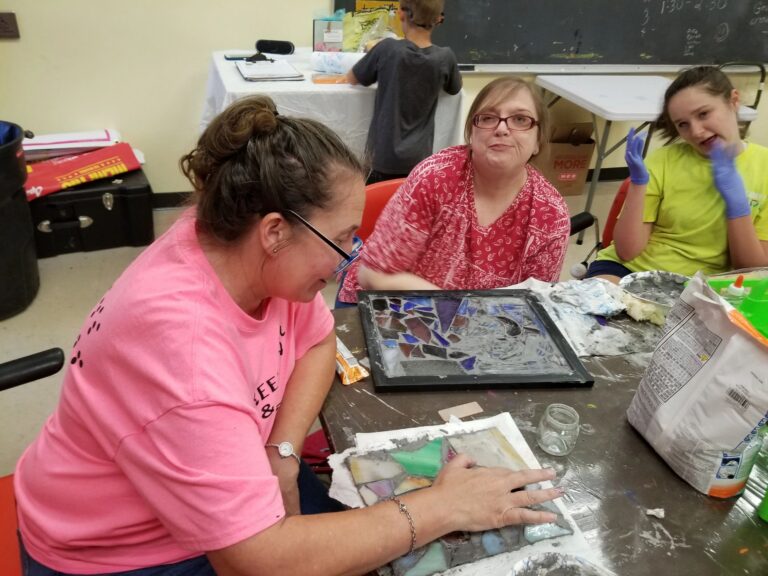 Artwork and artists from the July 2019 — Stained Glass with Rudy Anderson session at Creating With Blind Abandon.