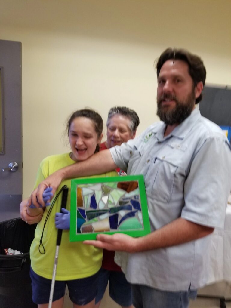 Artwork and artists from the July 2019 — Stained Glass with Rudy Anderson session at Creating With Blind Abandon.