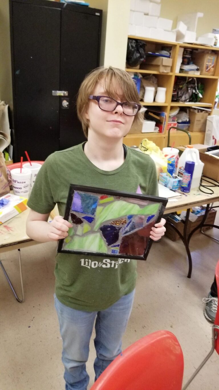 Artwork and artists from the July 2019 — Stained Glass with Rudy Anderson session at Creating With Blind Abandon.
