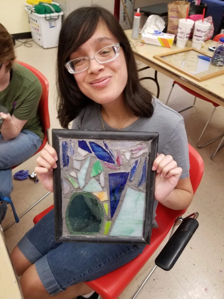 Artwork and artists from the July 2019 — Stained Glass with Rudy Anderson session at Creating With Blind Abandon.