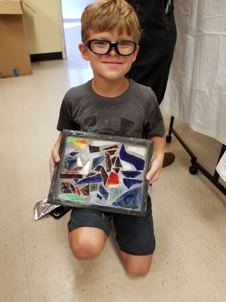 Artwork and artists from the July 2019 — Stained Glass with Rudy Anderson session at Creating With Blind Abandon.