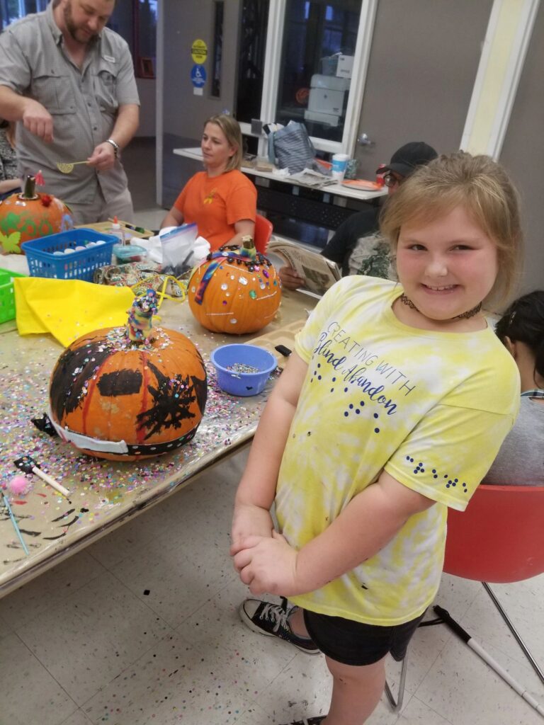 Artwork and artists from the October 2019 is for Pumpkins session at Creating With Blind Abandon.