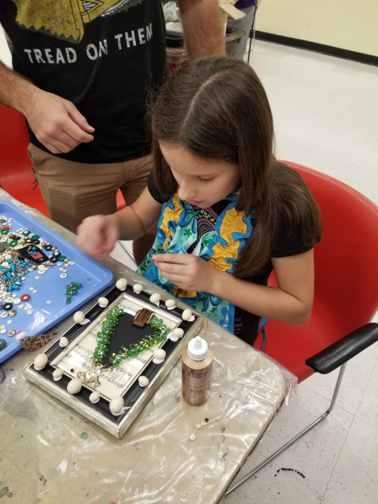Artwork and artists from the Dec 2019 — Jeweled Christmas Trees session at Creating With Blind Abandon.