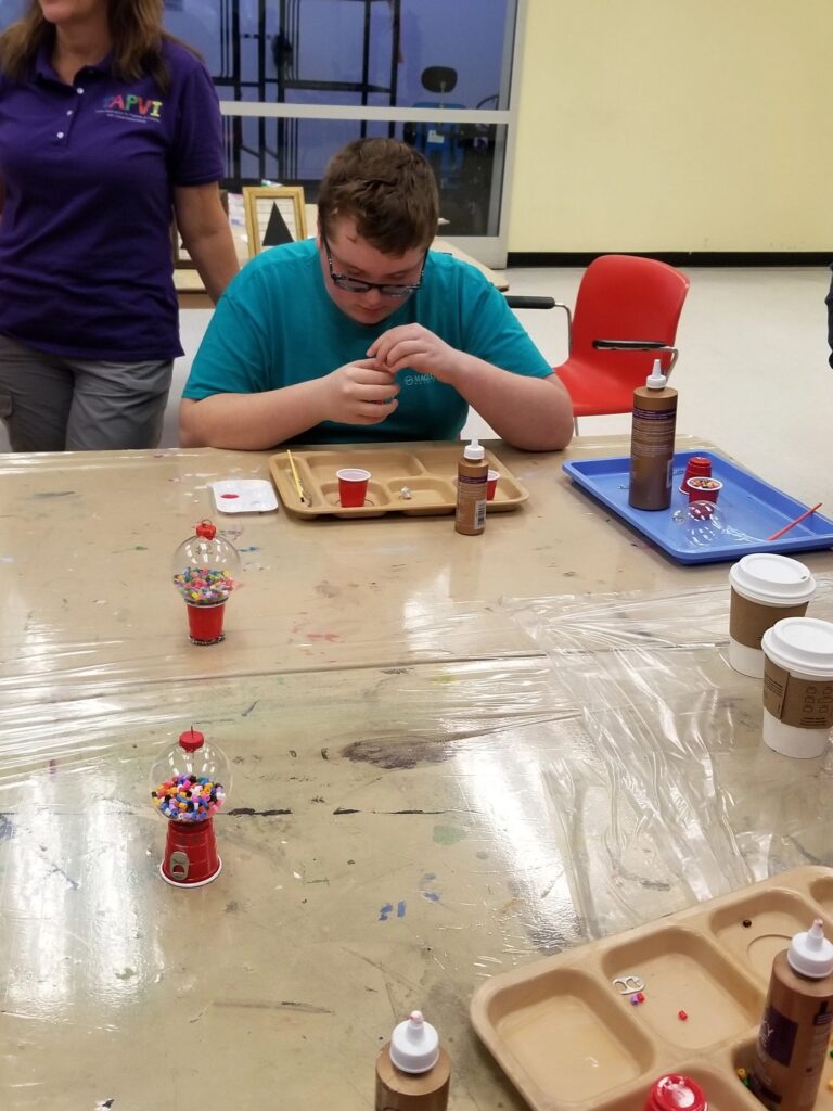 Artwork and artists from the Dec 2019 — Jeweled Christmas Trees session at Creating With Blind Abandon.