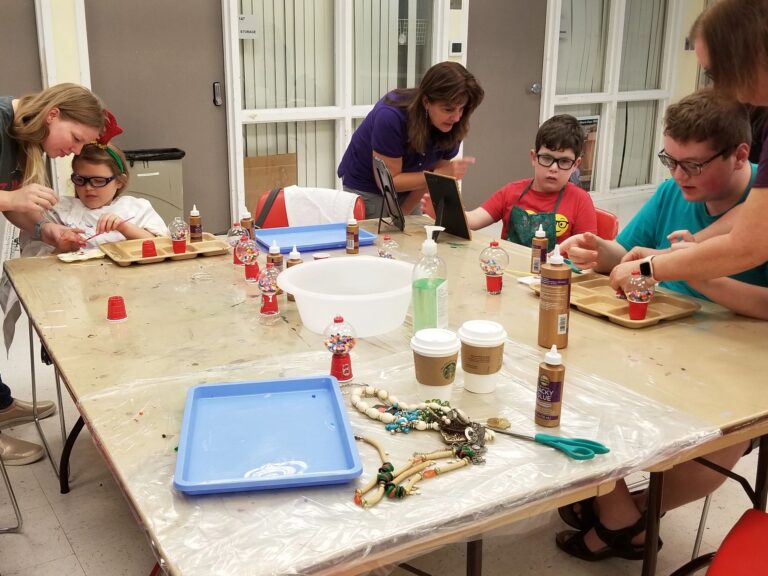 Artwork and artists from the Dec 2019 — Jeweled Christmas Trees session at Creating With Blind Abandon.