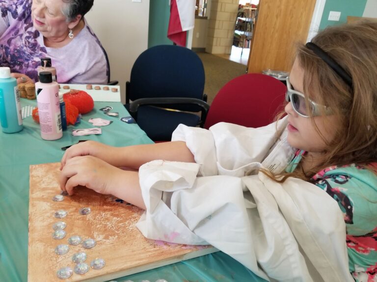 Artwork and artists from the January 2019 — Braille Art on Canvas session at Creating With Blind Abandon.