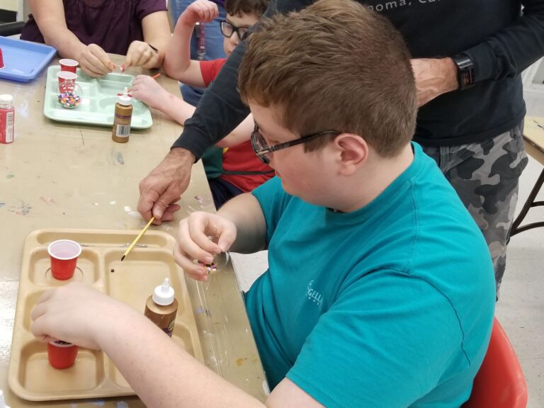Artwork and artists from the Dec 2019 — Jeweled Christmas Trees session at Creating With Blind Abandon.