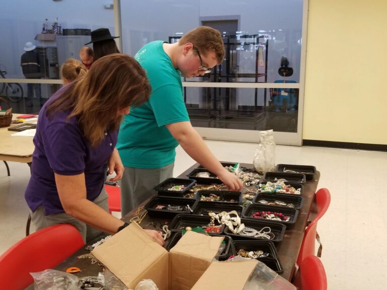 Artwork and artists from the Dec 2019 — Jeweled Christmas Trees session at Creating With Blind Abandon.