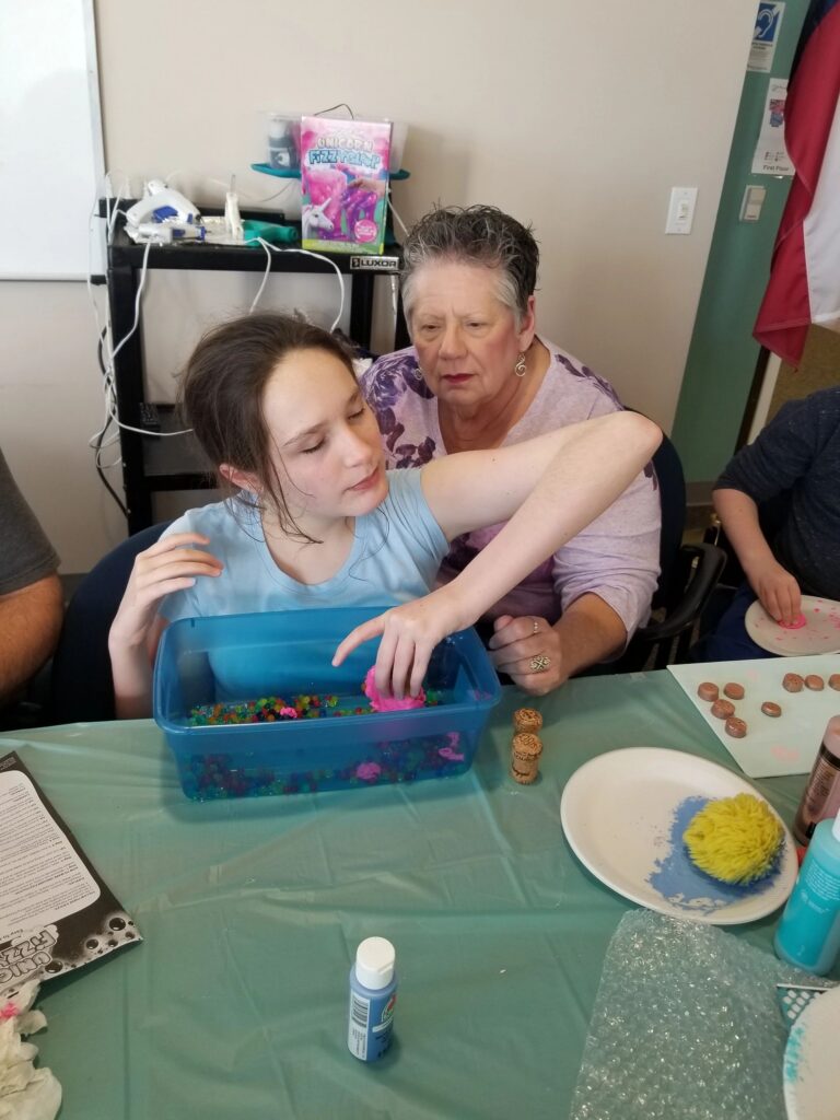 Artwork and artists from the January 2019 — Braille Art on Canvas session at Creating With Blind Abandon.