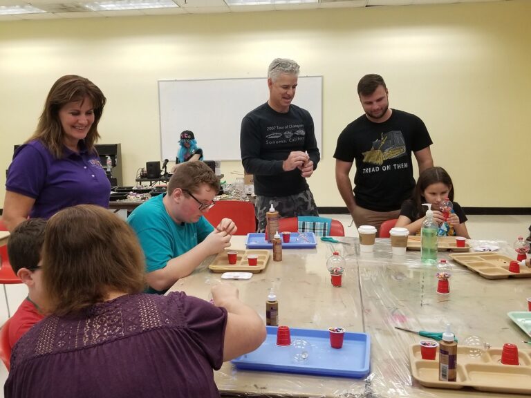 Artwork and artists from the Dec 2019 — Jeweled Christmas Trees session at Creating With Blind Abandon.