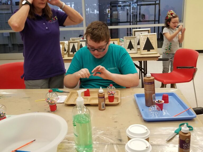 Artwork and artists from the Dec 2019 — Jeweled Christmas Trees session at Creating With Blind Abandon.