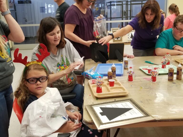 Artwork and artists from the Dec 2019 — Jeweled Christmas Trees session at Creating With Blind Abandon.