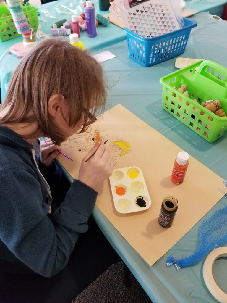 Artwork and artists from the January 2019 — Braille Art on Canvas session at Creating With Blind Abandon.