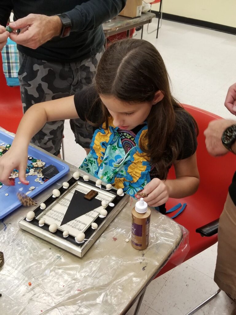 Artwork and artists from the Dec 2019 — Jeweled Christmas Trees session at Creating With Blind Abandon.