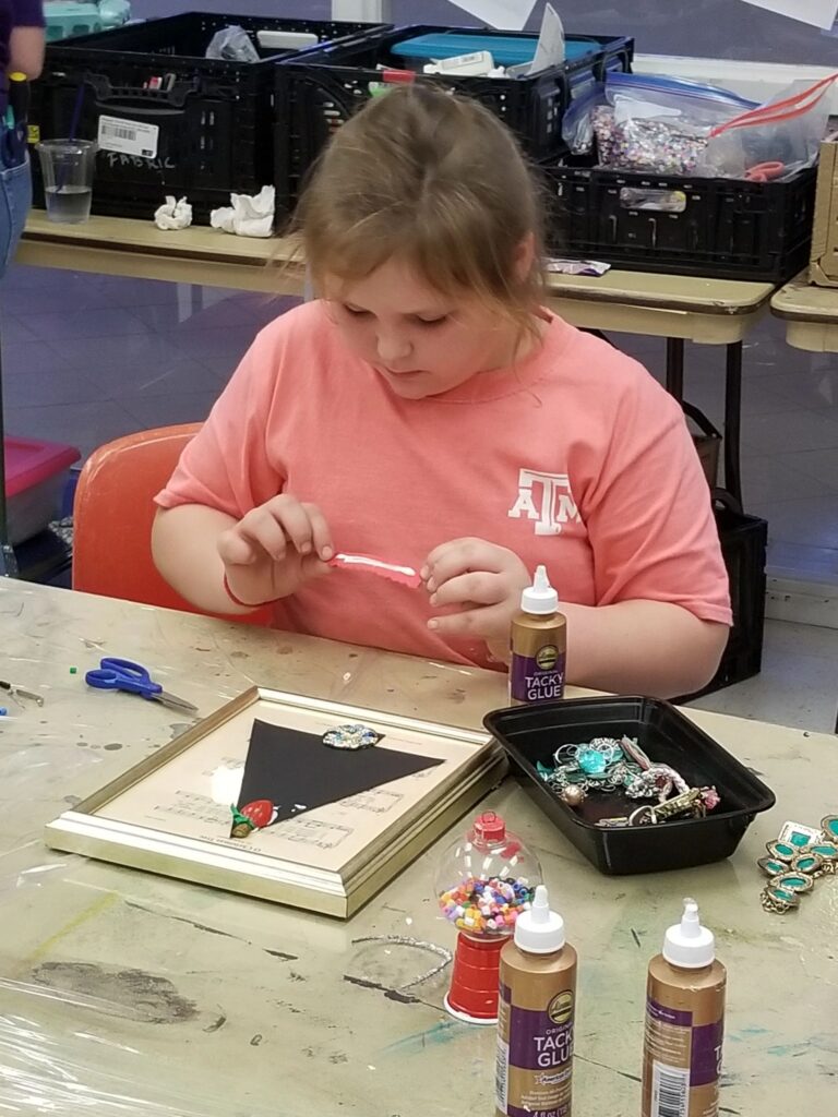 Artwork and artists from the Dec 2019 — Jeweled Christmas Trees session at Creating With Blind Abandon.