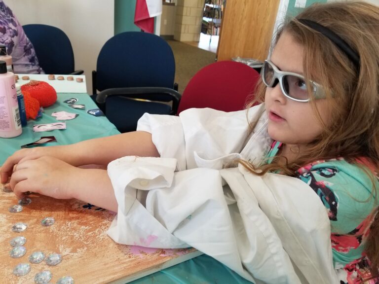 Artwork and artists from the January 2019 — Braille Art on Canvas session at Creating With Blind Abandon.
