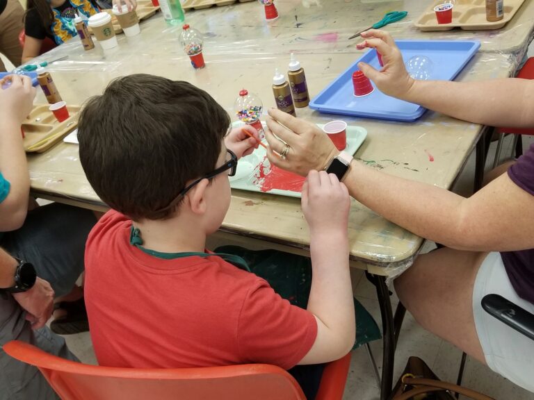 Artwork and artists from the Dec 2019 — Jeweled Christmas Trees session at Creating With Blind Abandon.