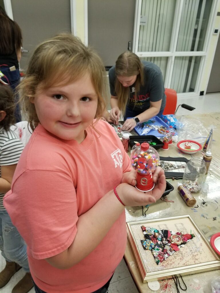 Artwork and artists from the Dec 2019 — Jeweled Christmas Trees session at Creating With Blind Abandon.