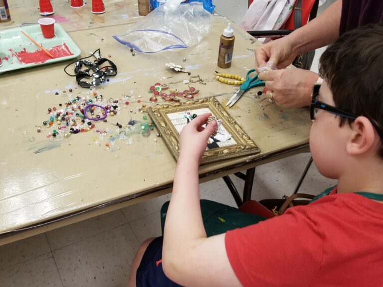 Artwork and artists from the Dec 2019 — Jeweled Christmas Trees session at Creating With Blind Abandon.
