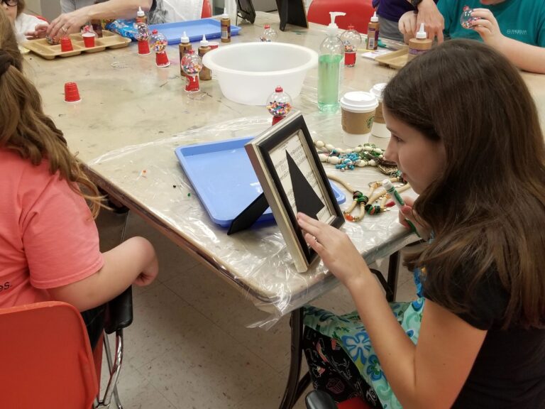 Artwork and artists from the Dec 2019 — Jeweled Christmas Trees session at Creating With Blind Abandon.