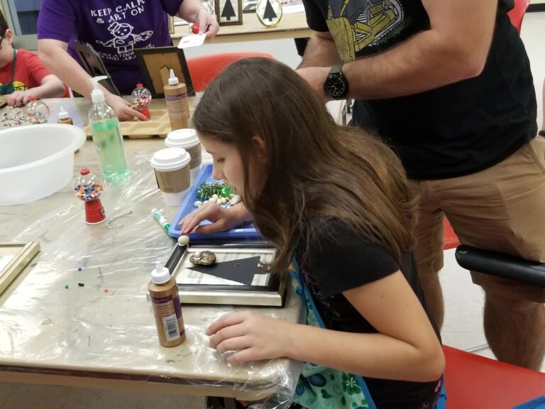 Artwork and artists from the Dec 2019 — Jeweled Christmas Trees session at Creating With Blind Abandon.