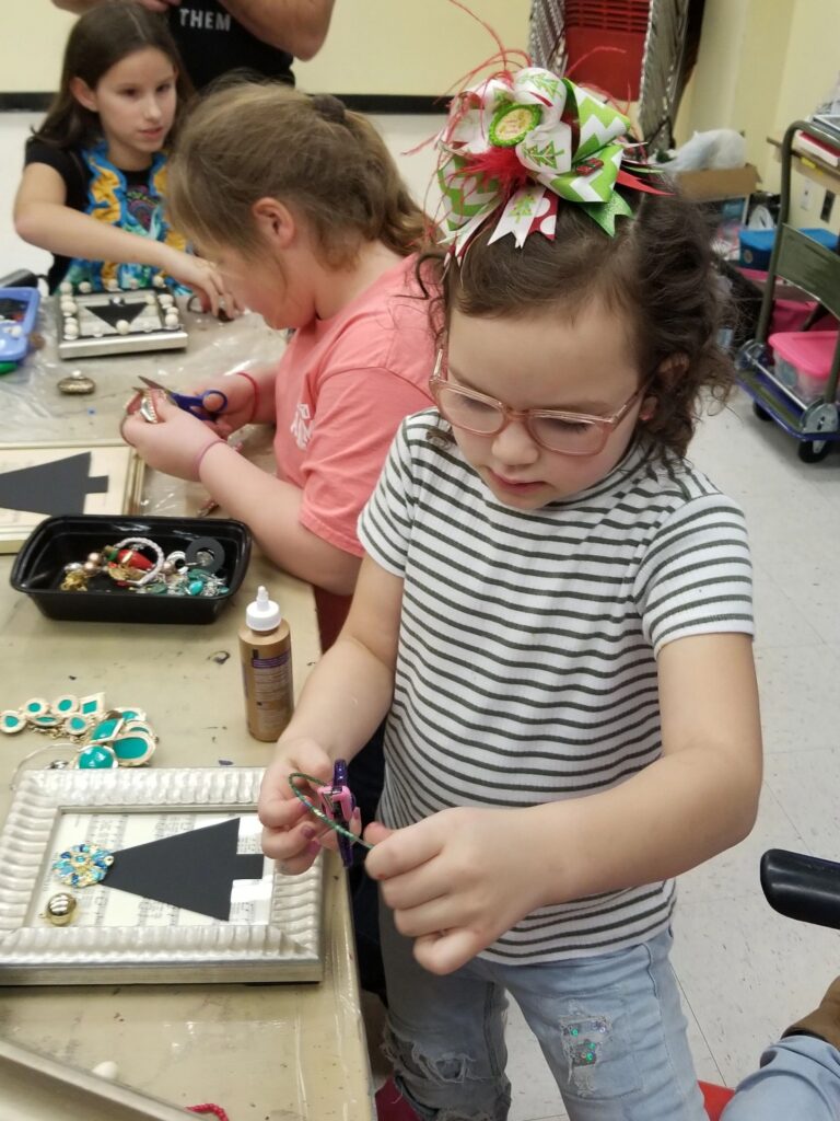 Artwork and artists from the Dec 2019 — Jeweled Christmas Trees session at Creating With Blind Abandon.