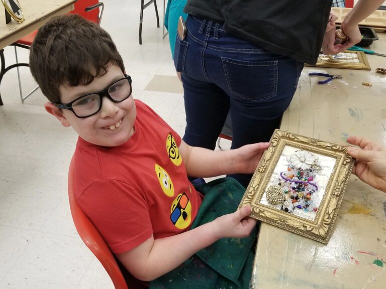 Artwork and artists from the Dec 2019 — Jeweled Christmas Trees session at Creating With Blind Abandon.
