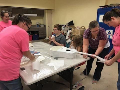 Artwork and artists from the September 2019 — The Color of Blind session at Creating With Blind Abandon.