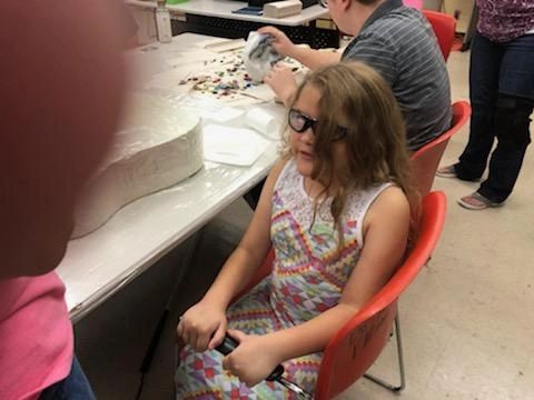 Artwork and artists from the September 2019 — The Color of Blind session at Creating With Blind Abandon.