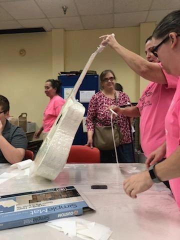 Artwork and artists from the September 2019 — The Color of Blind session at Creating With Blind Abandon.