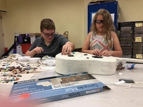Artwork and artists from the September 2019 — The Color of Blind session at Creating With Blind Abandon.