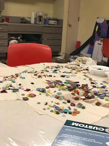 Artwork and artists from the September 2019 — The Color of Blind session at Creating With Blind Abandon.