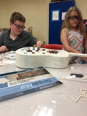 Artwork and artists from the September 2019 — The Color of Blind session at Creating With Blind Abandon.