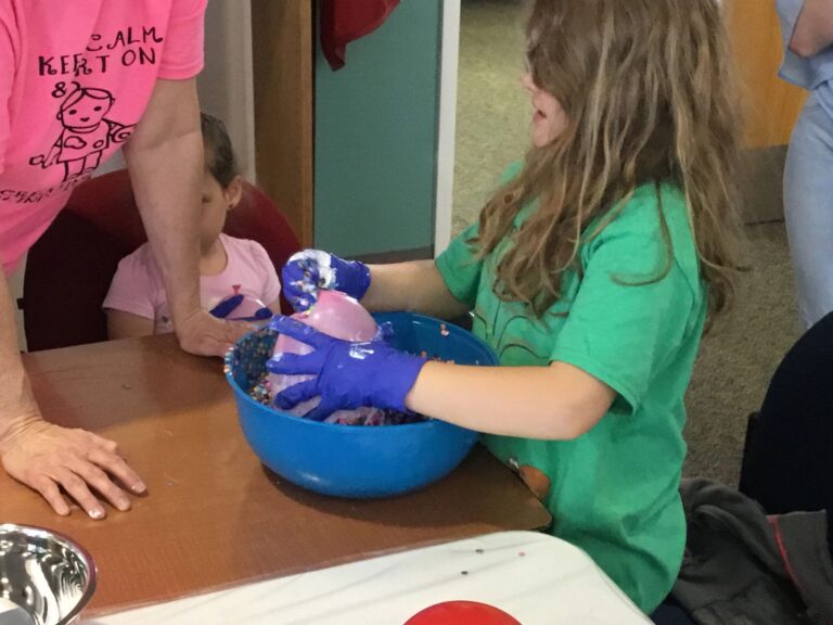 Artwork and artists from the April 2019 — Confetti Fun session at Creating With Blind Abandon.
