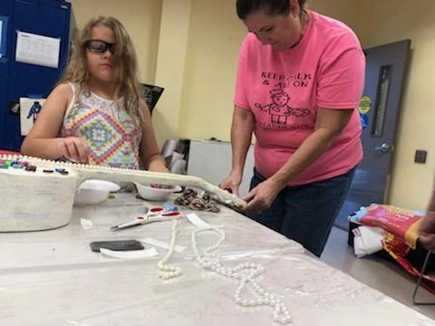 Artwork and artists from the September 2019 — The Color of Blind session at Creating With Blind Abandon.