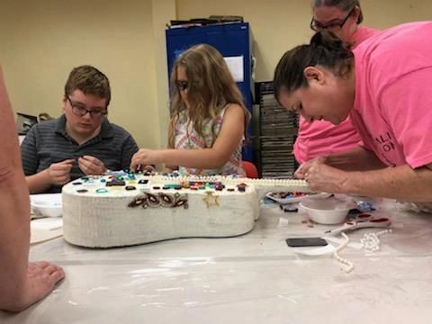 Artwork and artists from the September 2019 — The Color of Blind session at Creating With Blind Abandon.