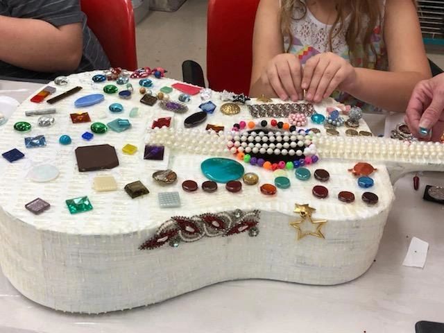 Artwork and artists from the September 2019 — The Color of Blind session at Creating With Blind Abandon.